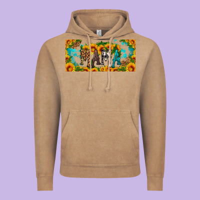 Mama Sunflower Libbey Cup Vintage Hoodie Designed By Hra Design Shop