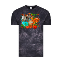Cloud Black western leopard  fall   hearts Vintage Tee - AdoDesignShop