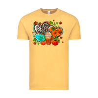 Vintage Mustard western leopard  fall   hearts Vintage Tee - AdoDesignShop