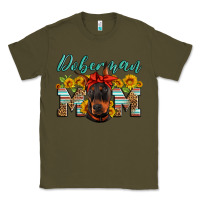 Army Green doberman mom Classic Tee - Artiststas