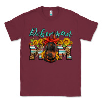 Burgundy doberman mom Classic Tee - Artiststas