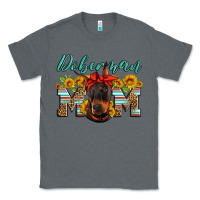 Charcoal Heather doberman mom Classic Tee - Artiststas