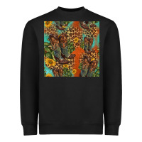 Black western boots and sunflowers seamless pattern Heavyweight Sweatshirt - HRA Design Shop