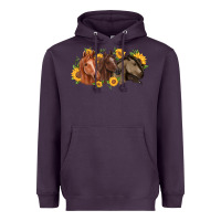 Plum western horses Heavyweight Hoodie - MaliasSmallBusiness