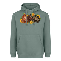 Sage western horses Heavyweight Hoodie - MaliasSmallBusiness