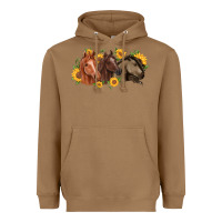 Toasted Coconut western horses Heavyweight Hoodie - MaliasSmallBusiness