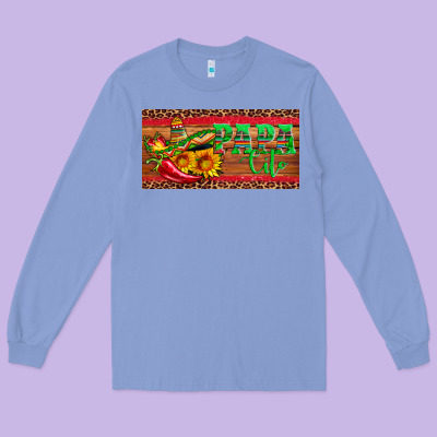 Papa Cito  License Plate Template Long Sleeve Tee Designed By Artiststas