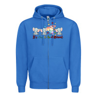 True Royal it's okay to be different Zipper Hoodie - MaliasSmallBusiness