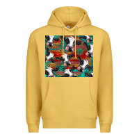 Antique Gold holstein cows with gemstone Premium Hoodie - BarkalooDesign