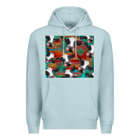 Blue Mist holstein cows with gemstone Premium Hoodie - BarkalooDesign