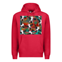 Cardinal holstein cows with gemstone Premium Hoodie - BarkalooDesign