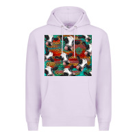 Lilac holstein cows with gemstone Premium Hoodie - BarkalooDesign