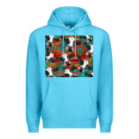 Ocean Blue holstein cows with gemstone Premium Hoodie - BarkalooDesign
