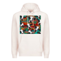 Pale Pink holstein cows with gemstone Premium Hoodie - BarkalooDesign