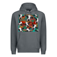 Rock holstein cows with gemstone Premium Hoodie - BarkalooDesign