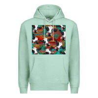 Seafoam holstein cows with gemstone Premium Hoodie - BarkalooDesign