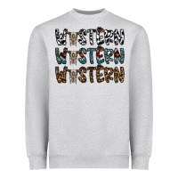 Heather Grey western western western Heavyweight Sweatshirt - CowhideDigitalArt