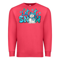 Cardinal let it snow winter snowman Premium Sweatshirt - MaliasSmallBusiness