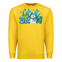 Lemon let it snow winter snowman Premium Sweatshirt - MaliasSmallBusiness
