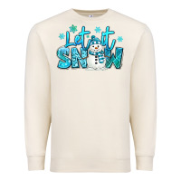 Sandshell let it snow winter snowman Premium Sweatshirt - MaliasSmallBusiness