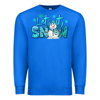 True Royal let it snow winter snowman Premium Sweatshirt - MaliasSmallBusiness