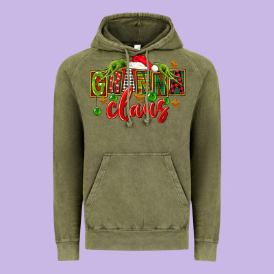 Christmas Granna Claus Vintage Hoodie Designed By Fadigitalartstudio