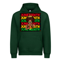 Forest Green juneteenth cute kid Urban Hoodie - TumblerDesignByShophia