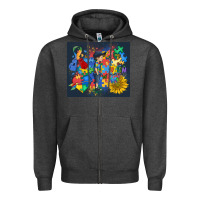 Charcoal Heather autism awareness Zipper Hoodie - MaliasSmallBusiness