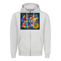 Dove Grey autism awareness Zipper Hoodie - MaliasSmallBusiness