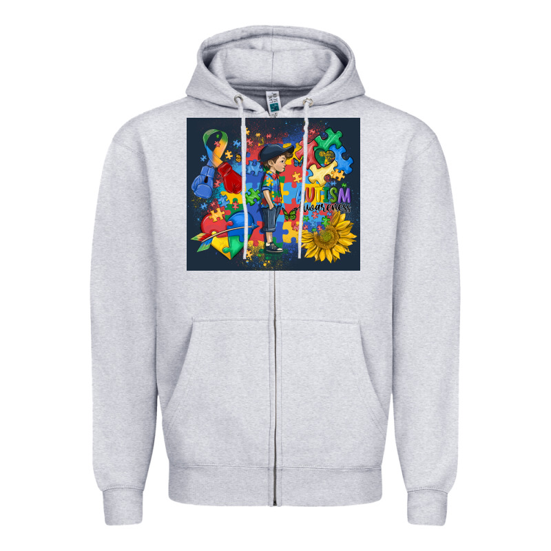 Autism Awareness Zipper Hoodie by MaliasSmallBusiness | Teevron