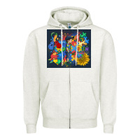 Oatmeal Heather autism awareness Zipper Hoodie - MaliasSmallBusiness