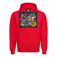 Red autism awareness Zipper Hoodie - MaliasSmallBusiness