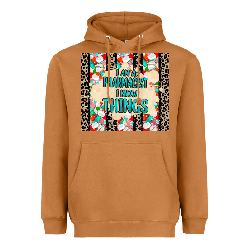 I Am A Pharmacist I Know Things Heavyweight Hoodie by MaliasSmallBusiness | Teevron