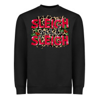 Black Sleigh Girl Sleigh Heavyweight Sweatshirt - FaDigitalArtStudio