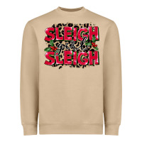 Mushroom Sleigh Girl Sleigh Heavyweight Sweatshirt - FaDigitalArtStudio
