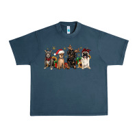 Midnight Navy christmas chihuahua pitbull pug dachshund Urban Heavy Tee - JahusDesignShop