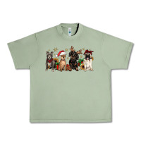 Oil Green christmas chihuahua pitbull pug dachshund Urban Heavy Tee - JahusDesignShop