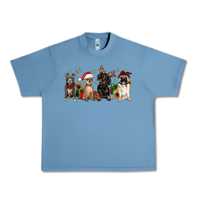 Christmas Chihuahua Pitbull Pug Dachshund Urban Heavy Tee by JahusDesignShop | Teevron