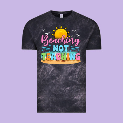 Beaching Not Teaching Vintage Tee Designed By Jahusdesignshop