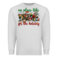 Dove Grey no place like for the holiday Premium Sweatshirt - MaliasSmallBusiness