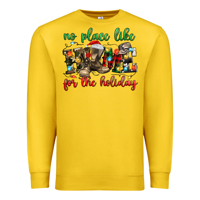 No Place Like For The Holiday Premium Sweatshirt by MaliasSmallBusiness | Teevron
