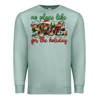 Seafoam no place like for the holiday Premium Sweatshirt - MaliasSmallBusiness