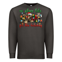 Smoke no place like for the holiday Premium Sweatshirt - MaliasSmallBusiness