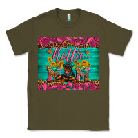 Army Green Rottie mom with roses Classic Tee - Artiststas