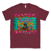 Burgundy Rottie mom with roses Classic Tee - Artiststas