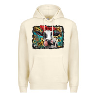 Sandshell holstein cow with glitter and leopard background Premium Hoodie - BarkalooDesign