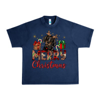 Navy merry christmas dachshund Urban Heavy Tee - JahusDesignShop