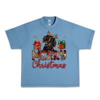 Pebble Blue merry christmas dachshund Urban Heavy Tee - JahusDesignShop