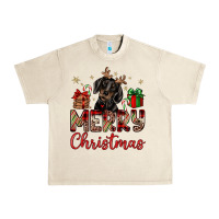 Sandshell merry christmas dachshund Urban Heavy Tee - JahusDesignShop