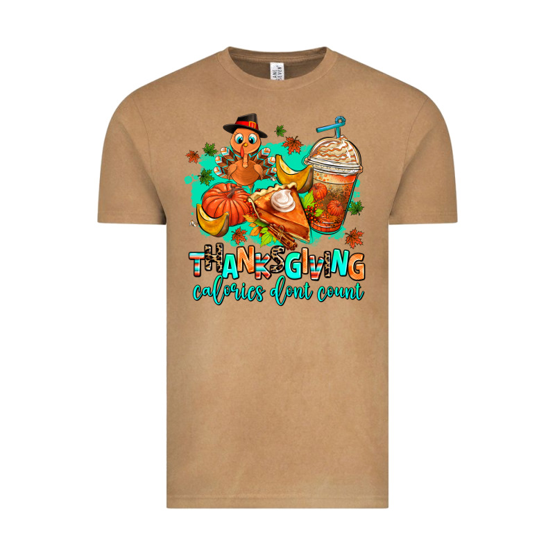 Thanksgiving Calories Dont Count Vintage Tee by AdoDesignShop | Teevron